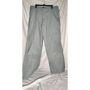 Dockers Gray and White Striped Straight Fit Pants Men's Size 38